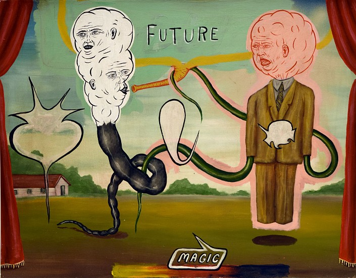 FRED STONEHOUSE, FUTURE MAGIC
acrylic on paper