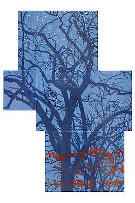 TRINE BUMILLER, EVERYTHING TURNS TO BLUE
oil on canvas