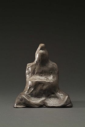 DAVID KIMBALL ANDERSON, BUDDHA, GREY
cast bronze with patina