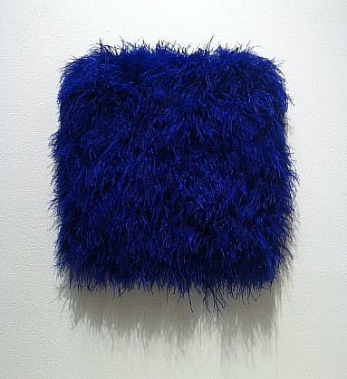 MARY EHRIN, LUXE EPOQUE
dyed ostrich feathers, acrylic on panel