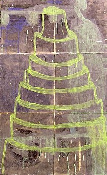 EM CAKE GREENONBLACK 51X24 LG