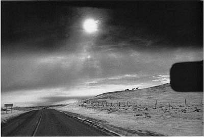 CHUCK FORSMAN, Heading west, U.S. 2, eastern Montana
black & white photograph