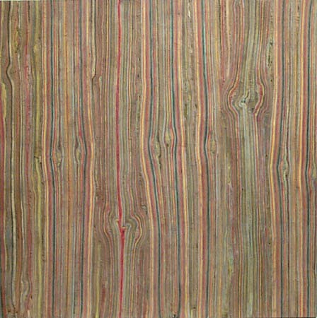 TERRY MAKER, KNOT STRIPED PAINTING
acrylic, canvas, glue