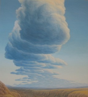 BRUCE LOWNEY, SUMMER CLOUDS
oil on canvas