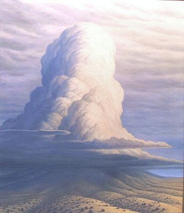 BRUCE LOWNEY, STORM ON THE MOUNTAIN
oil on canvas