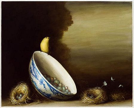 DAVID KROLL, BOWL AND NESTS
oil on linen