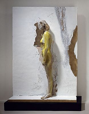 MANUEL NERI, MUJER PEGADA SERIES No. 4 1/4 w/base
bronze with oil-based pigments