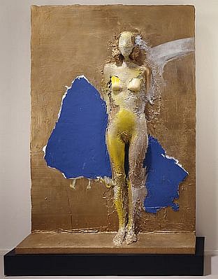 MANUEL NERI, MUJER PEGADA SERIES No. 7 1/4 w/base
bronze with oil-based pigments