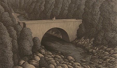 BRUCE LOWNEY, WATER UNDER THE BRIDGE
12/22
color lithograph