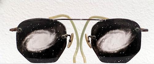 GARY EMRICH, UNTITLED (Nebula Glasses)
photo emulsion transfer / eyeglasses