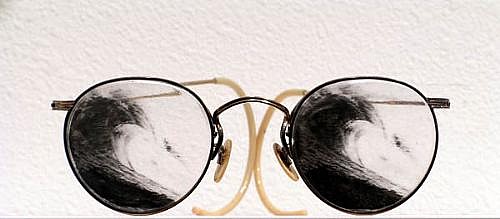 GARY EMRICH, UNTITLED (Wave Glasses)
photo emulsion transfer / eyeglasses