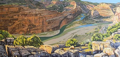 JIM COLBERT ESTATE, CONFLUENCE: YAMPA AND GREEN RIVERS
oil on canvas