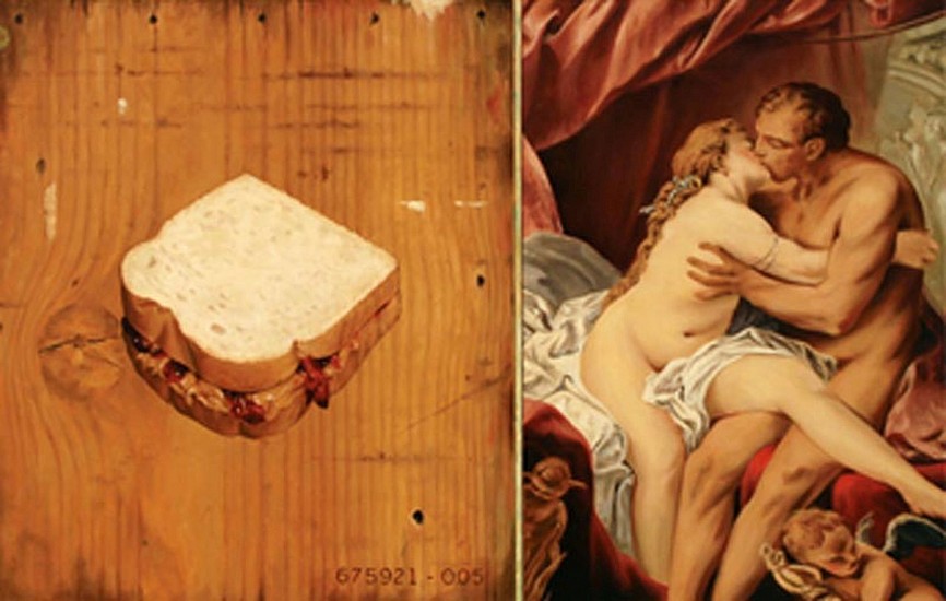 JERRY KUNKEL, PB&J AND BOUCHER
oil on canvas