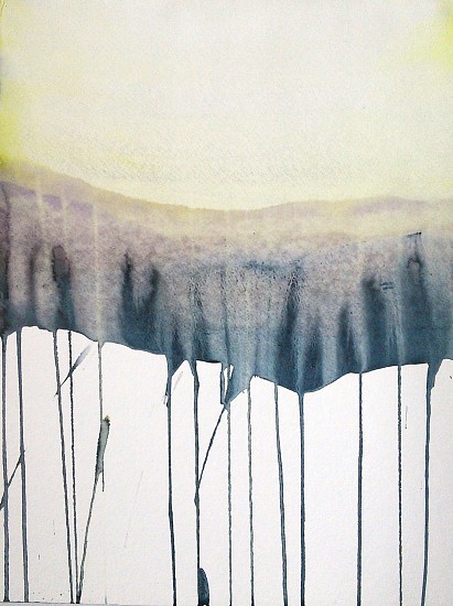 NIKKI LINDT, SOLASTALGIA MELTING LANDSCAPES #12
watercolor on paper