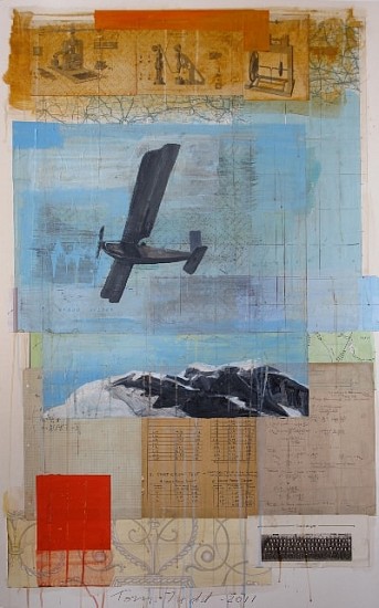 TOM JUDD, FLIGHT
Acrylic on collage on Illustration board