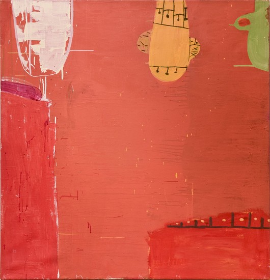 GARY KOMARIN, RUE MADAME IN RED No. 24
mixed media on canvas