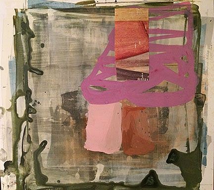 DEBORAH DANCY, AN AWKWARD POSITION
acrylic and collage on paper