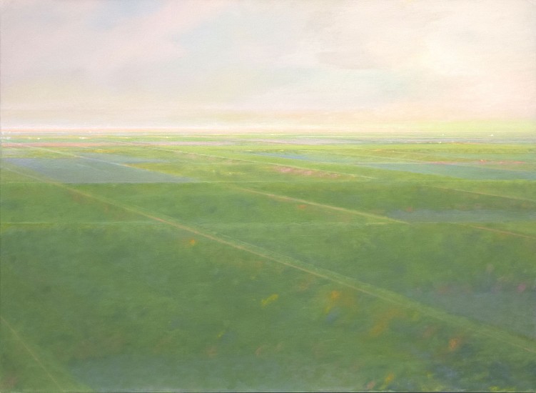 RECENT ARRIVALS, PETER DI GESU, "EAST OF THE PEAKS V"
oil on canvas