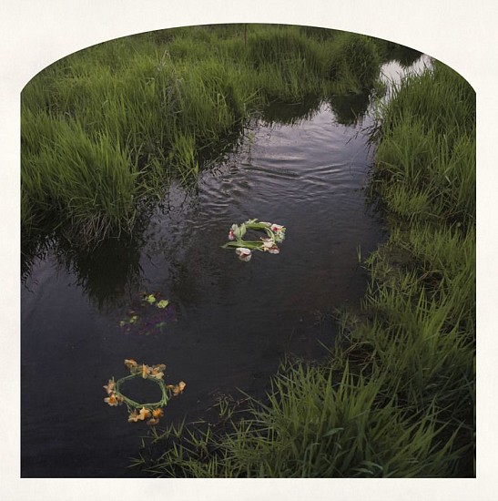 RECENT ARRIVALS, KAHN+SELESNICK, "THREE WREATHES IN THE GHENT Ed. 5"
pigment print