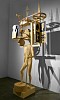 JOHN BUCK, THE MAGNIFICENT GADGET
Jelutong wood, acrylic paint, motor, belts