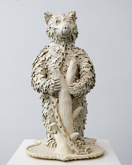 KIM DICKEY, AT YOUR SERVICE (THE INTOLERABILITY OF CHAINS FOR A. DAVIS)
glazed  stoneware