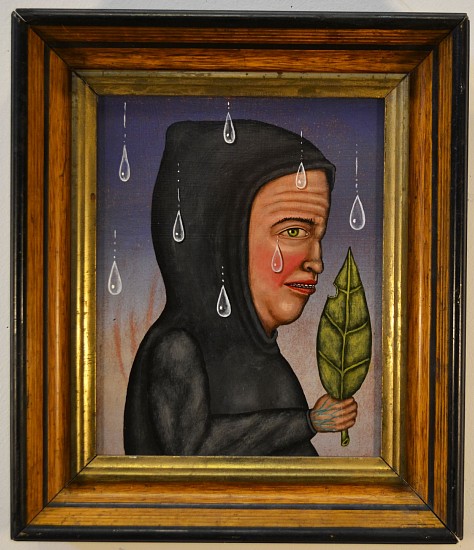 FRED STONEHOUSE, BITER
acrylic on panel with antique frame
