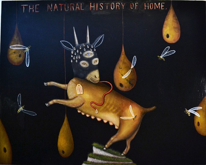 FRED STONEHOUSE, THE NATURAL HISTORY OF HOME
acrylic on canvas