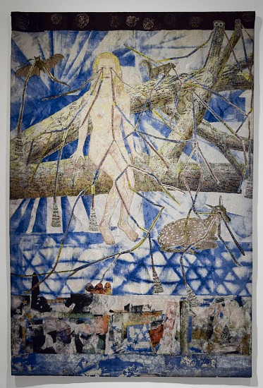 KIKI SMITH, CONGREGATION (GIRL WITH FOREST ANIMALS)  #5/10
cotton Jacquard tapestry