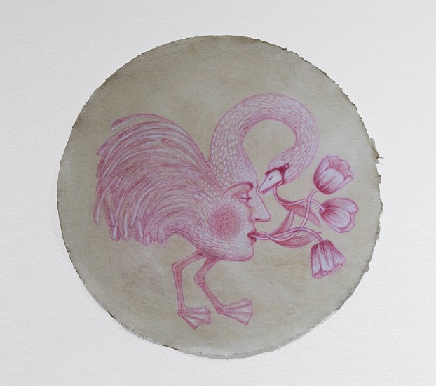 KAHN + SELESNICK, SWAN ROOSTER CHIMERA AUGURY
pastel and conte crayon on paper