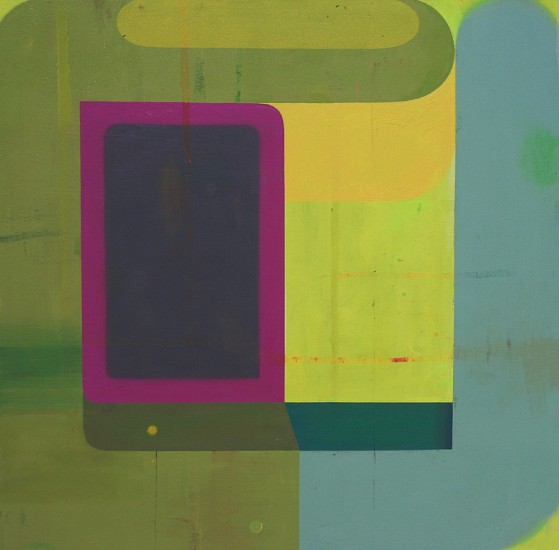 DEBORAH ZLOTSKY, COUPLE, YELLOW GREEN AND BLUE GREEN
oil on canvas