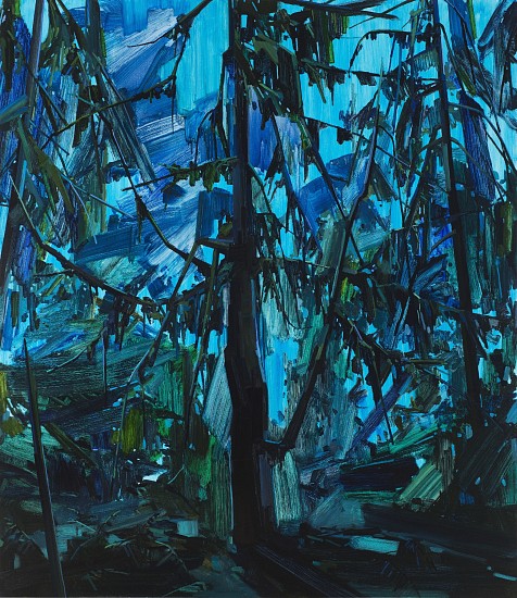 CLAIRE SHERMAN, TREE AND NIGHT
oil on canvas