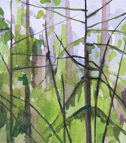 CLAIRE SHERMAN, TREES
mixed media on paper