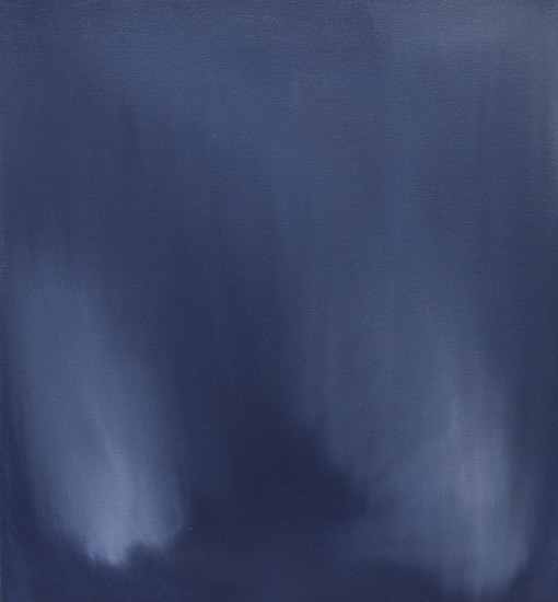 IAN FISHER, VEIL (WHITE ON BLUE)
oil on canvas