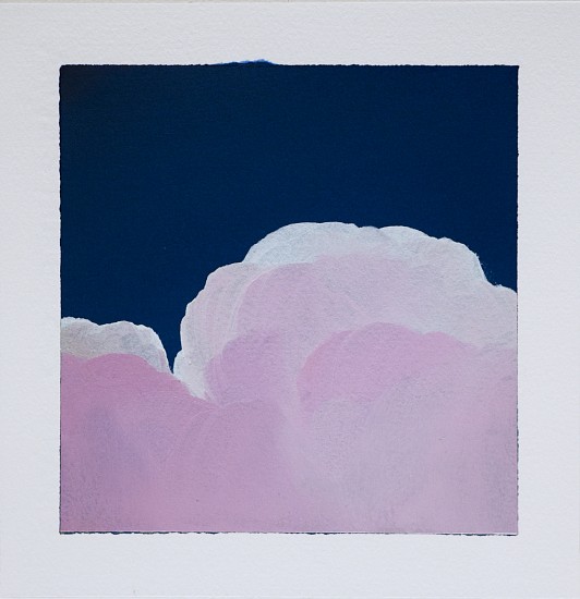 IAN FISHER, CLOUD STUDY 6
oil on paper