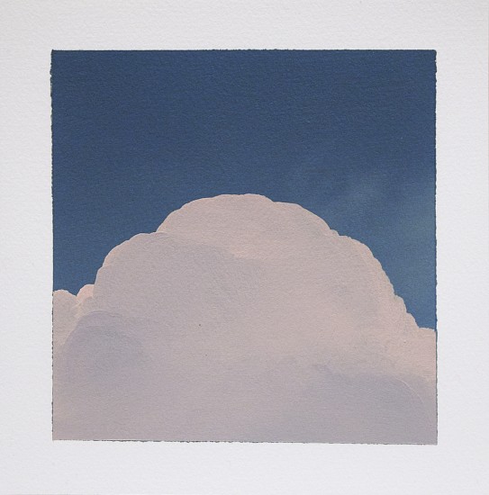 IAN FISHER, CLOUD STUDY 8
oil on paper