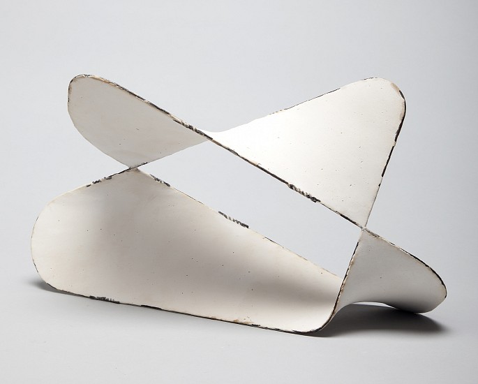 DAVID FOUGHT, ROUNDED RECTANGLE TRIANGLE 3
plaster, metal rod
