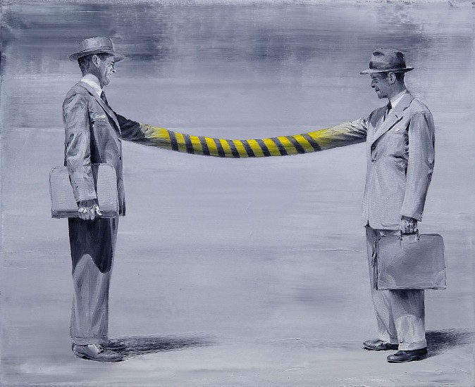 PACO POMET, THE RESTRAINERS
oil on canvas