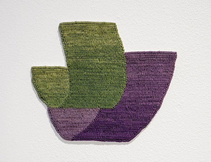 ALTOON SULTAN, TWO CURVES
hand-dyed wool on linen