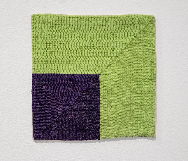 ALTOON SULTAN, PURPLE SQUARE
hand-dyed wool on linen