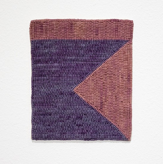 ALTOON SULTAN, VIOLET/ROSE GROUND
hand-dyed wool on linen
