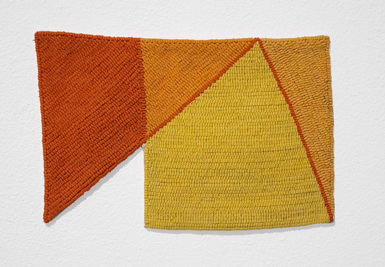 ALTOON SULTAN, TRIANGLES AND SQUARE
hand-dyed wool on linen
