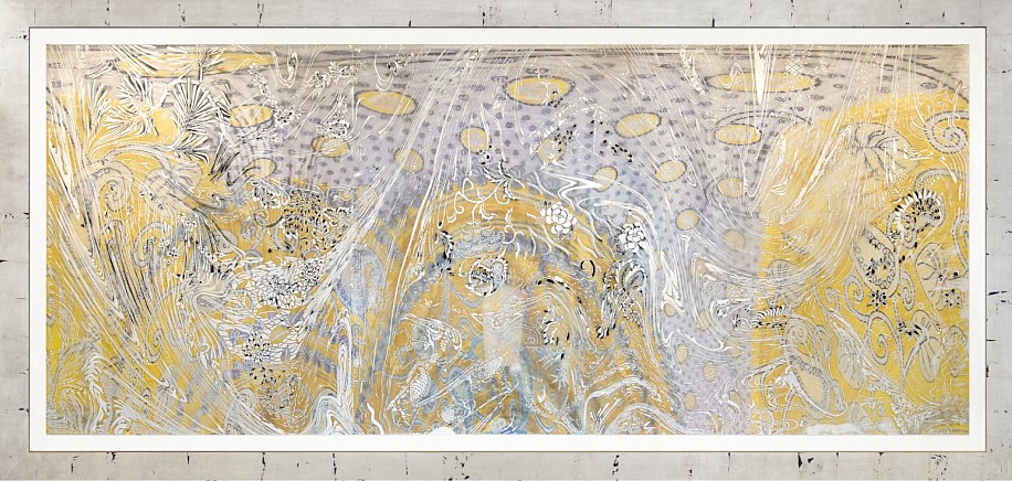 JUDY PFAFF, MORNING RAGA 8/12
woodcut, hand-painted dye, archival inkjet