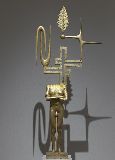 JOHN BUCK, UNTITLED (SILVER MAN)
jelutong wood and metal leaf