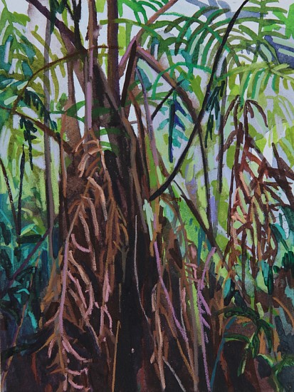 CLAIRE SHERMAN, FERNS
mixed media on paper