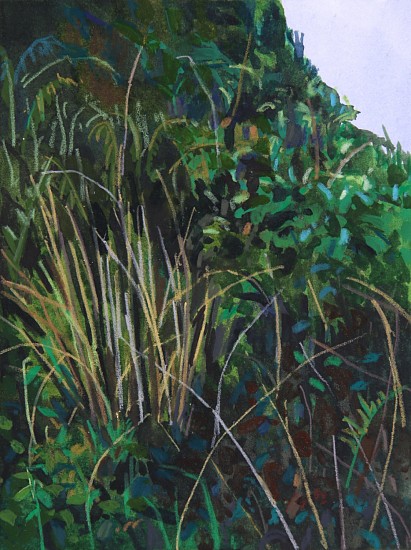 CLAIRE SHERMAN, GRASS AND FERNS
mixed media on paper