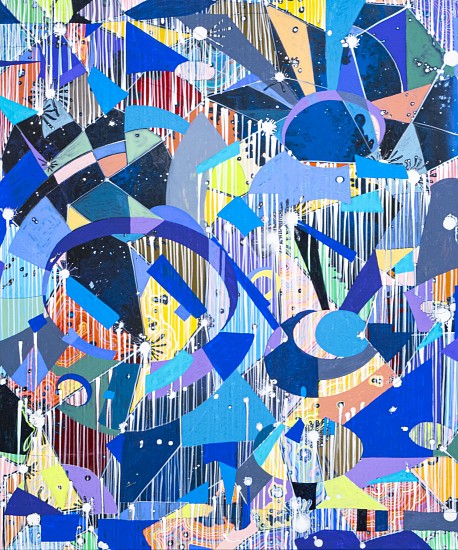 BARBARA TAKENAGA, TWO BLUE REVISITED
acrylic on linen