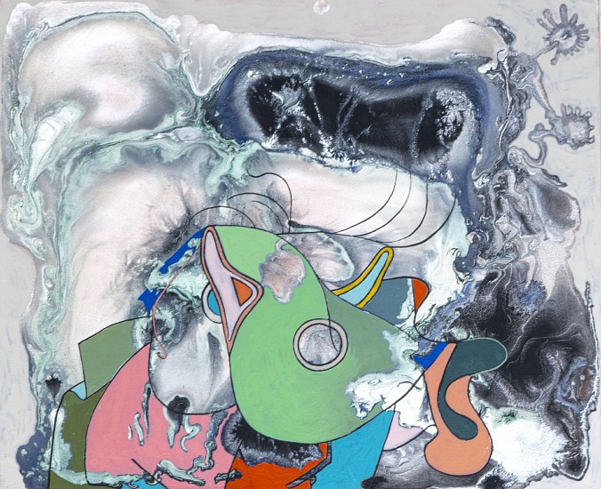 BARBARA TAKENAGA, TRANSLATIONS (for Toyokuni II)
acrylic on panel