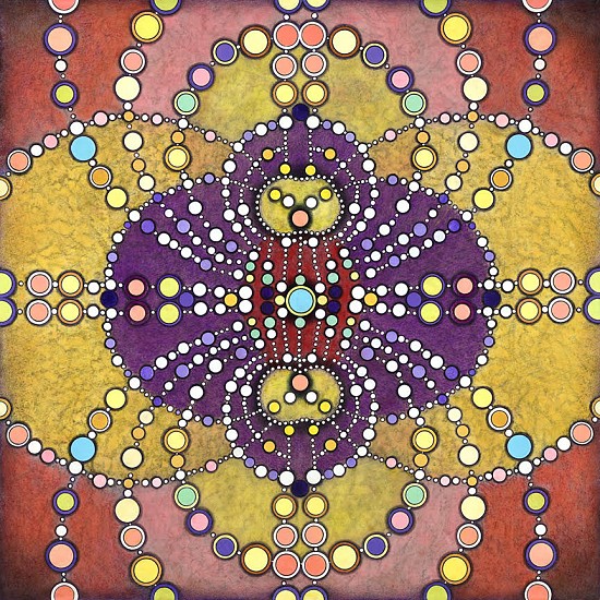 TERRY MAKER, FIELD LINE DRAWING (PURPLE)
Powdered pigment, Prismacolor pencil, graphite and acrylic on paper