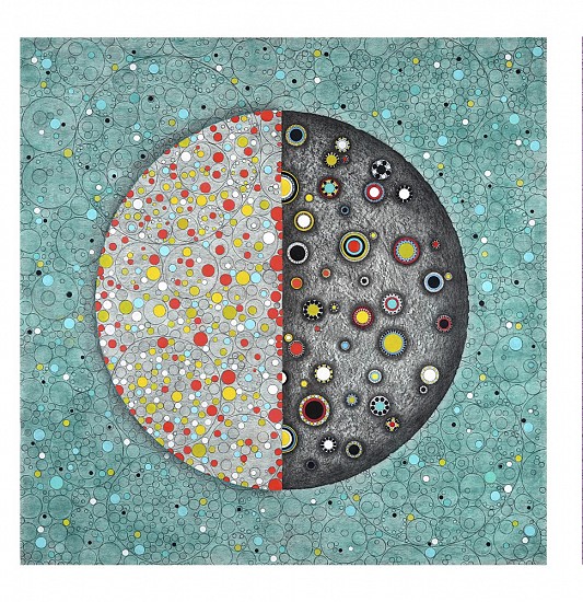 TERRY MAKER, DRAWN FROM DUST, CUT
Prismacolor pencil, acrylic paint, graphite, on Avolon paper