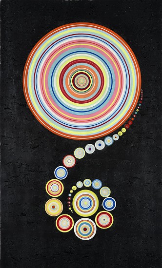 TERRY MAKER, SPIRAL
resin and mixed media on panel